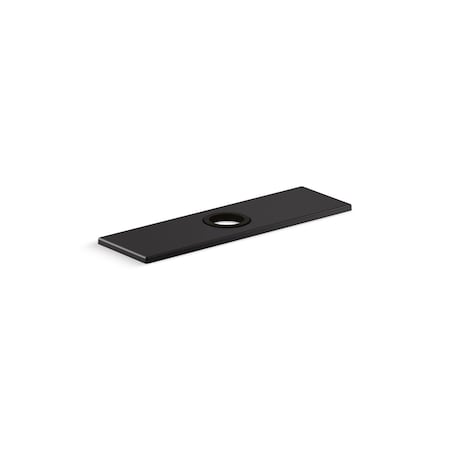 Kohler 8In Escutcheon Plate For Insight And Kinesis Faucet, Matte Black 13479-B-BL